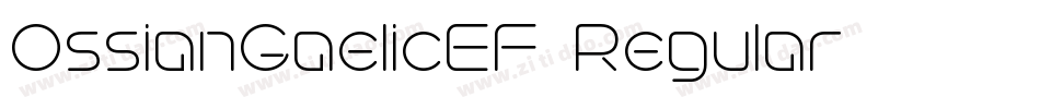 OssianGaelicEF-Regular字体转换