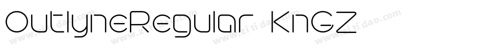OutlyneRegular-KnGZ字体转换