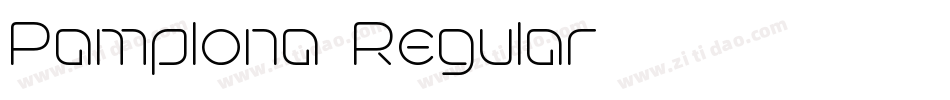 Pamplona-Regular字体转换