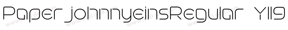 PaperjohnnyeinsRegular-Yll8字体转换