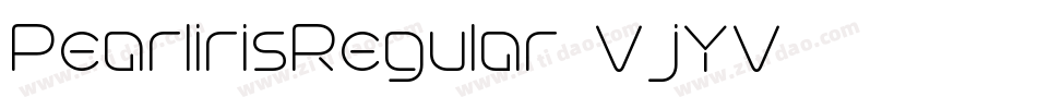 PearlirisRegular-VjYV字体转换