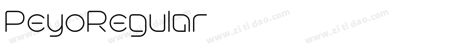 PeyoRegular字体转换