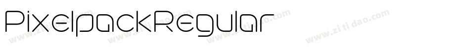 PixelpackRegular字体转换
