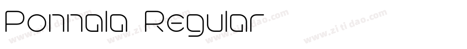 Ponnala-Regular字体转换