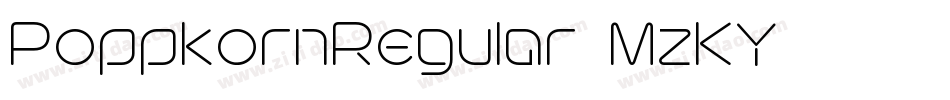 PoppkornRegular-MzKY字体转换