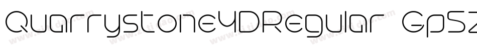 Quarrystone3DRegular-Gp4Z字体转换