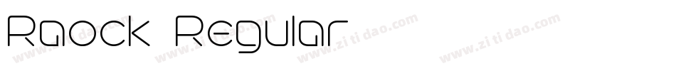 Raock-Regular字体转换