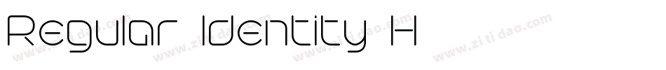 Regular-Identity-H字体转换