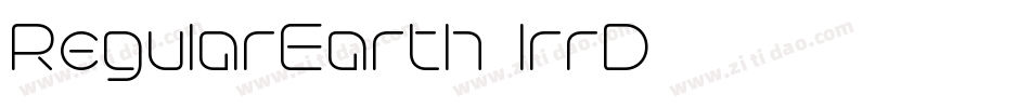 RegularEarth-lrrD字体转换