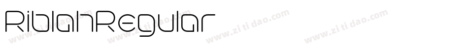 RiblahRegular字体转换