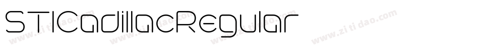 STICadillacRegular字体转换