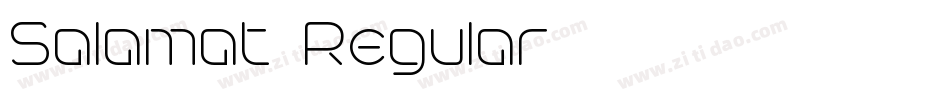 Salamat-Regular字体转换