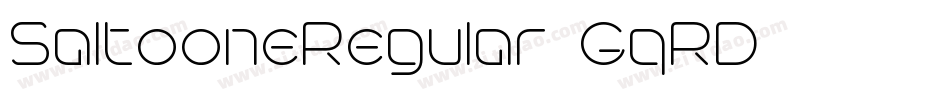 SaltooneRegular-GqRD字体转换