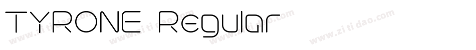 TYRONE-Regular字体转换