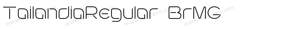 TailandiaRegular-BrMG字体转换