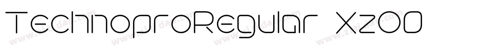 TechnoproRegular-XzO9字体转换