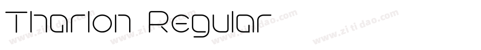 Tharlon-Regular字体转换