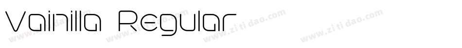 Vainilla-Regular字体转换