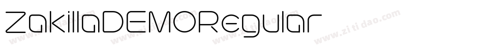 ZakillaDEMORegular字体转换