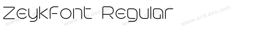 Zeykfont-Regular字体转换 Zeykfont-Regular字体转换