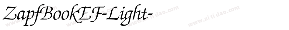 ZapfBookEF-Light字体转换