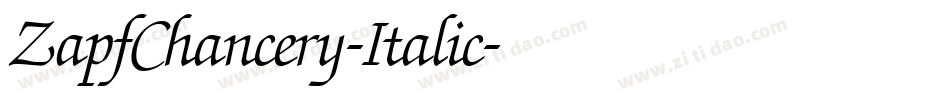 ZapfChancery-Italic字体转换