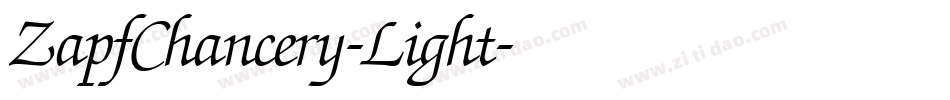 ZapfChancery-Light字体转换
