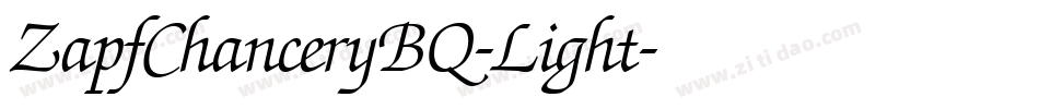 ZapfChanceryBQ-Light字体转换