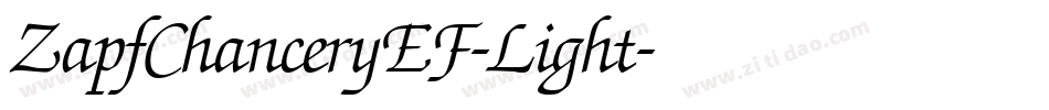 ZapfChanceryEF-Light字体转换