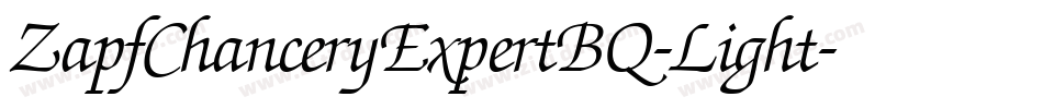 ZapfChanceryExpertBQ-Light字体转换