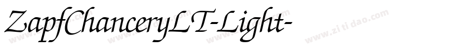 ZapfChanceryLT-Light字体转换