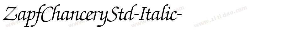 ZapfChanceryStd-Italic字体转换