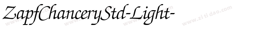 ZapfChanceryStd-Light字体转换