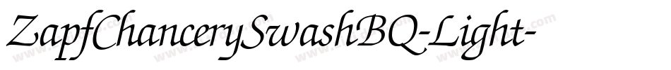 ZapfChancerySwashBQ-Light字体转换