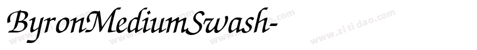 ByronMediumSwash字体转换