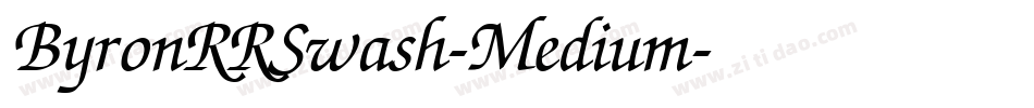 ByronRRSwash-Medium字体转换