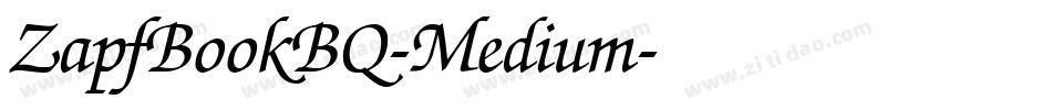 ZapfBookBQ-Medium字体转换