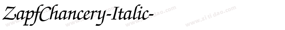 ZapfChancery-Italic字体转换