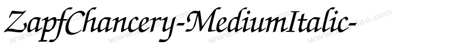 ZapfChancery-MediumItalic字体转换