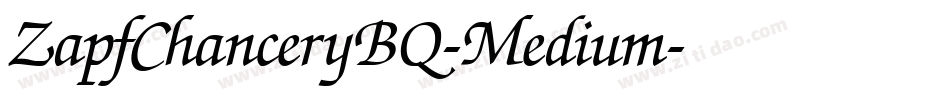 ZapfChanceryBQ-Medium字体转换