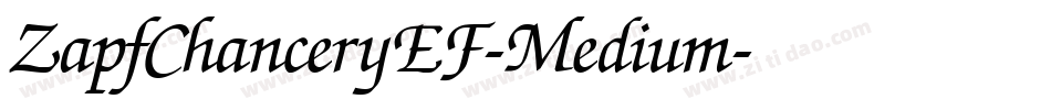 ZapfChanceryEF-Medium字体转换
