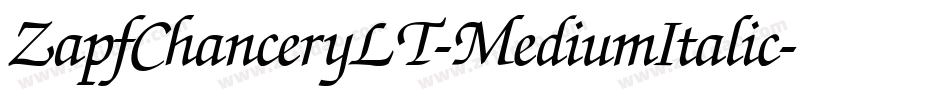 ZapfChanceryLT-MediumItalic字体转换