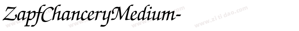 ZapfChanceryMedium字体转换