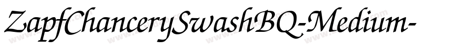 ZapfChancerySwashBQ-Medium字体转换