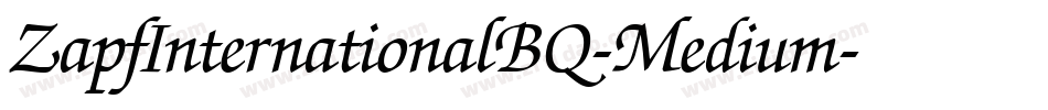 ZapfInternationalBQ-Medium字体转换