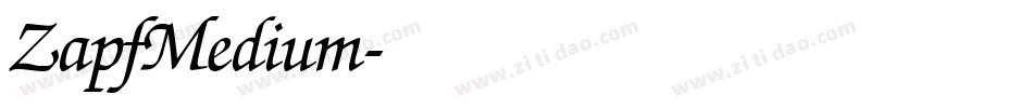 ZapfMedium字体转换