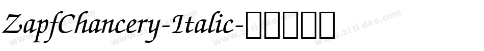 ZapfChancery-Italic字体转换