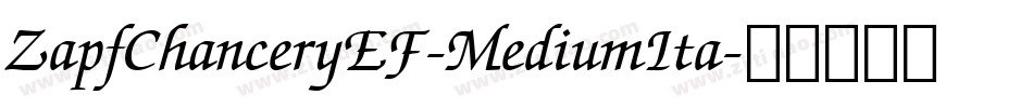 ZapfChanceryEF-MediumIta字体转换