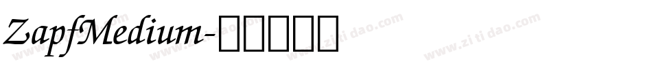 ZapfMedium字体转换