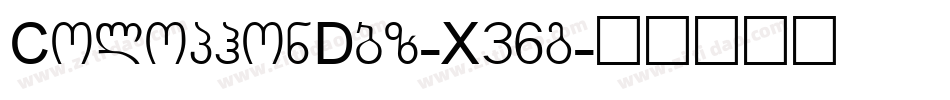 ColophonDbz-X36g字体转换